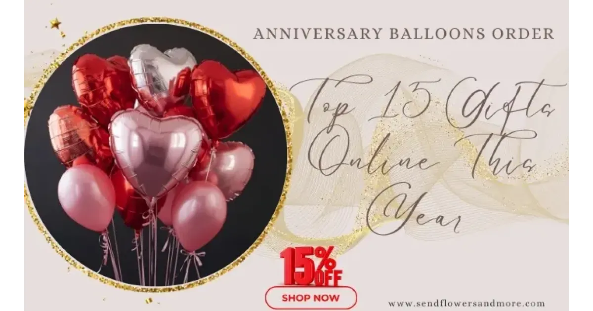 Anniversary Balloons Order: