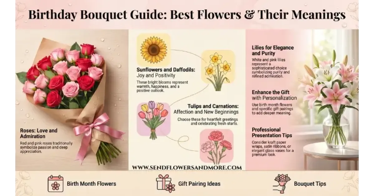 Birthday Bouquet Guide: Best Flowers & Their Meanings