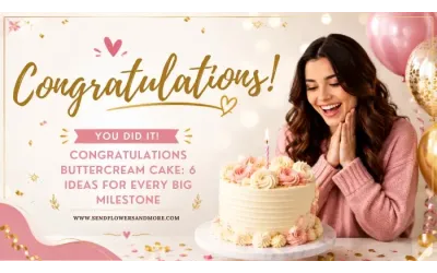 Congratulations Buttercream Cake: