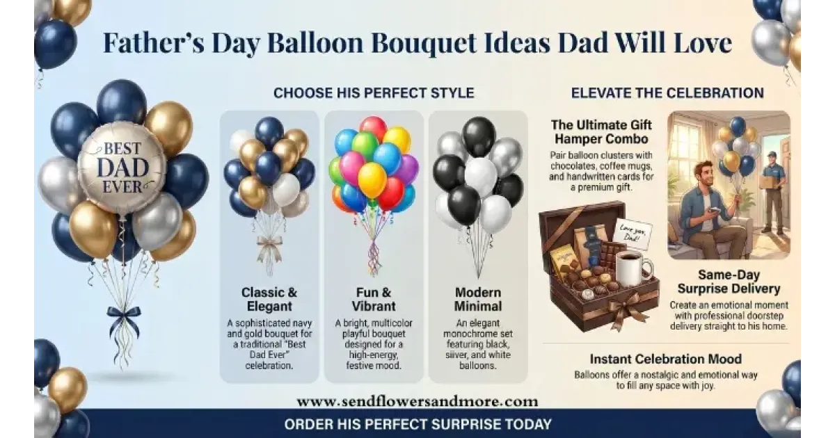 Father's Day Balloon Bouquet Ideas Dad Will Absolutely Love