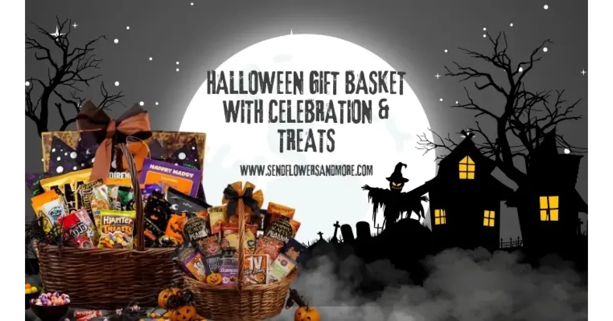 Halloween Gift Basket with Celebration & Treats