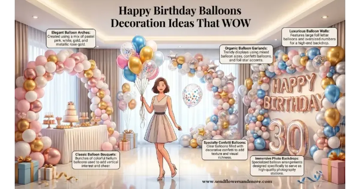 Happy Birthday Balloons & Birthday
