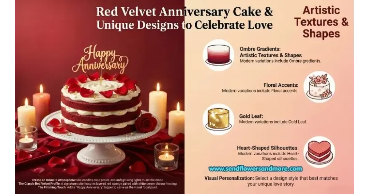 Red Velvet Anniversary Cake & More Unique Designs to Celebrate Love
