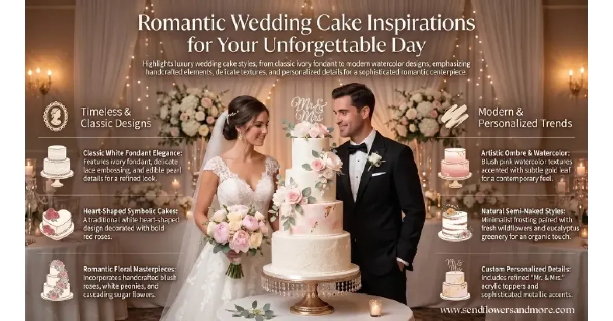 Romantic Wedding Cake Ideas That