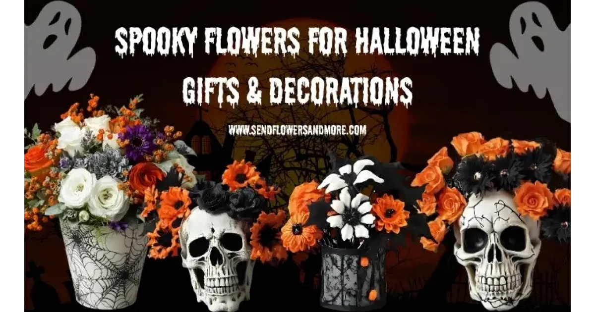 Spooky Flowers for Halloween Gifts & Decorations