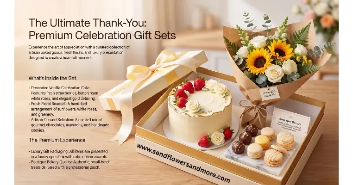 Thank You Cake Gift Sets for Every Celebration