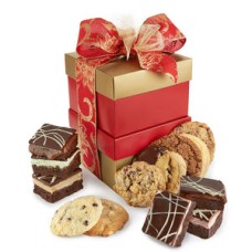 Business Gift Tower(8 Asst Cookies & 6 Asst Brownies)