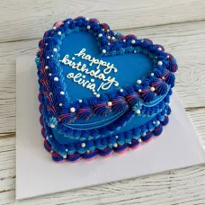 K-Pop Demon Hunters Inspired Heart-Shaped Cake