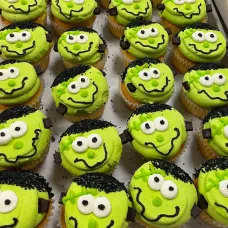 Friendly Frankenstein's Monster Cupcakes