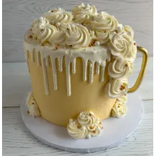 Beer Mug Cake with Gold Accents