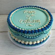 Beautiful Shades of Blue Cake