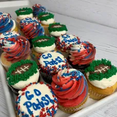 New England Patriots Football Team Cupcakes