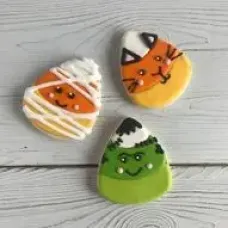 Halloween Candy Corn Sugar Cookies