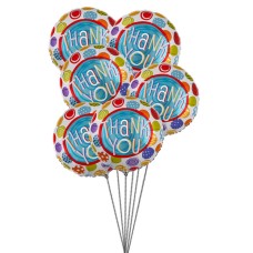 Thank's Balloons (6 Mylar Balloons)