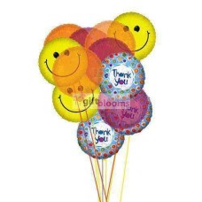 Thank You Balloon Bouquet (6 Latex and 6 Mylar Balloons)