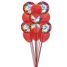 Thank You Balloons (6 Latex and 6 Mylar Balloons)