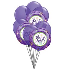 Purply (6 Latex Balloons and 3 Mylar Balloons)