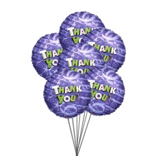 Bunch of Thanks (6 Mylar Balloons)
