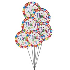 Thanks a lot balloons (6 Mylar Balloons)