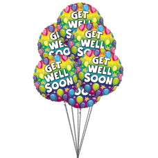 Ready to get well soon balloon (6 Mylar Balloons)