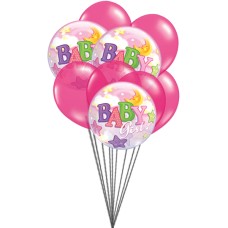 Pink for Girls (3 Mylar Balloons & 6 Latex Balloons)