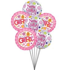 Lovely baloons for Lovely Baby (6 Mylar Balloons)