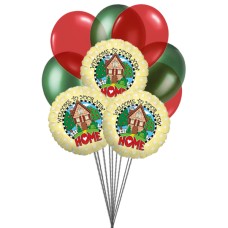 Enter in a New Home (3 Mylar Balloons & 6 Latex Balloons)
