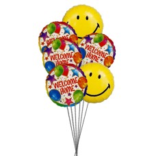 Smiley Home (6 Mylar Balloons)