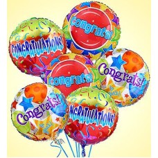 Air-Rangement - Congratulations Mylar Balloons (12 Mylar Balloons)