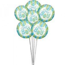 Green Gift collection (6 Mylar Balloons)