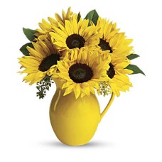 Sunny Day Pitcher of Sunflowers (Standard)
