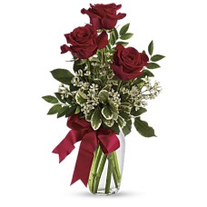 Thoughts of You Bouquet with Red Roses (Standard)