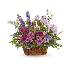 Giftblooms Lavender Meadow Basket Bouquet (Standard)
