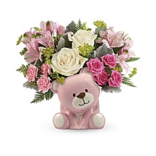 Precious Pink Bear Bouquet (Standard)