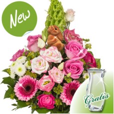 Flower Bouquet Osterbote with vase