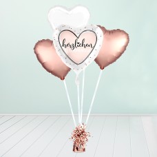 Helium Balloon Gift "Congratulations" rose gold