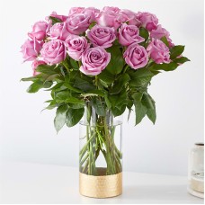 Secret Admirer Lavender Rose Bouquet (Standard - 12 Lavender Roses)