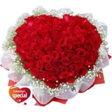 101 Roses In The Shape Of Heart