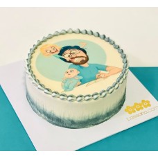"Daddy's little Pal " Ribbon Cake