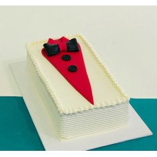 "His Red Tie" Chocolate Cake