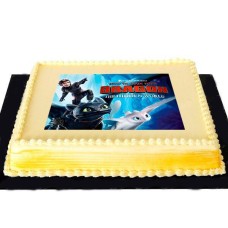 Print A Photo Cake-3 (1Kg Ribbon Base) (2.2 Lbs)