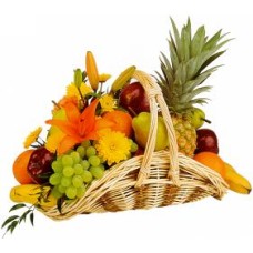Fruit Basket With Flowers -20