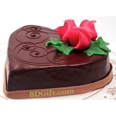 Skylark - 2.2 Pounds Chocolate Heart Cake