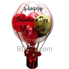 (001) Customized Balloon W/ Chocolate & Rose