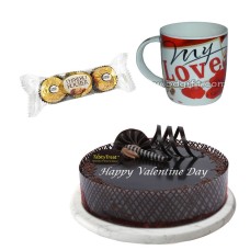 (0001) Cake W/ Mug & Chocolate
