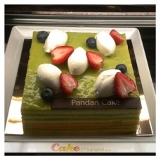 Pandan Coconut Mouse Passion Cake