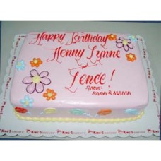 Pretty Cake With Balloons Cake (12 X 16)