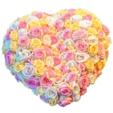 Heart - Pastel Roses (Small)