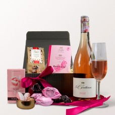 Präsentkorb Rosé