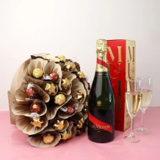 Mumm Ferrero and Lindt Chocolate Bouquet Luxury